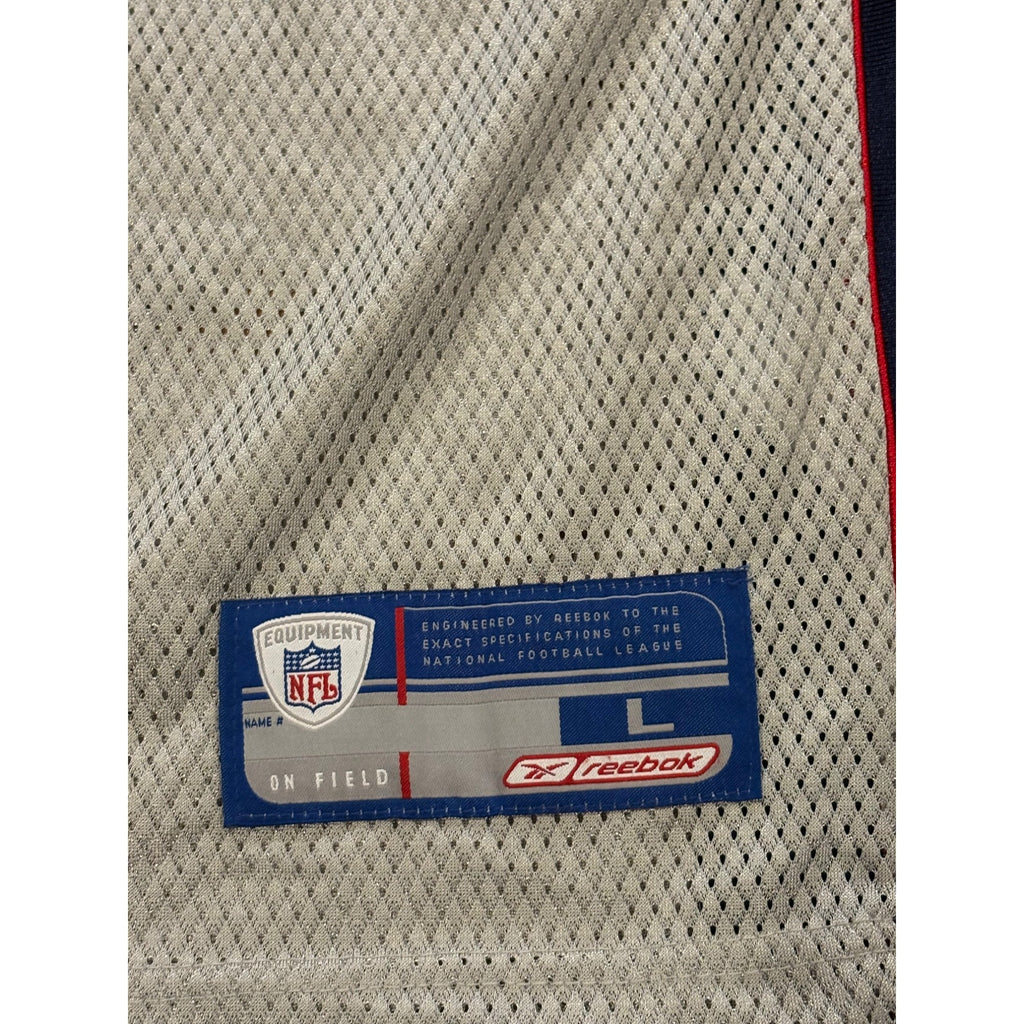 Rare Vintage Reebok New England Patriots Ty Law #24 Silver NFL Jersey Men's L