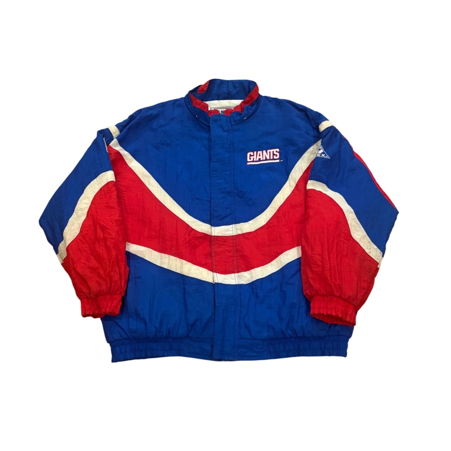 Vintage 90s Apex One New York Giants NFL Pro Line Full Zip Puffer Jacket Mens XL
