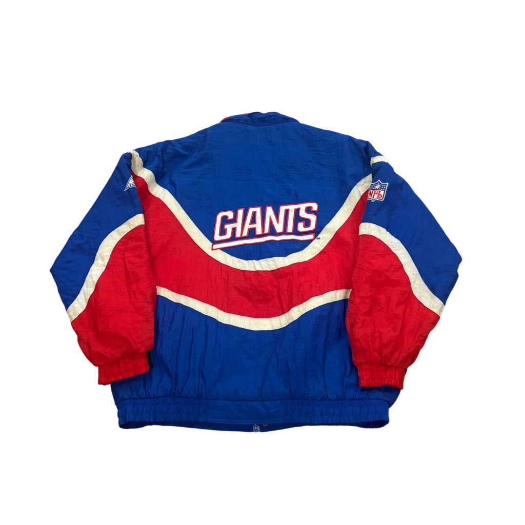 Vintage 90s Apex One New York Giants NFL Pro Line Full Zip Puffer Jacket Mens XL