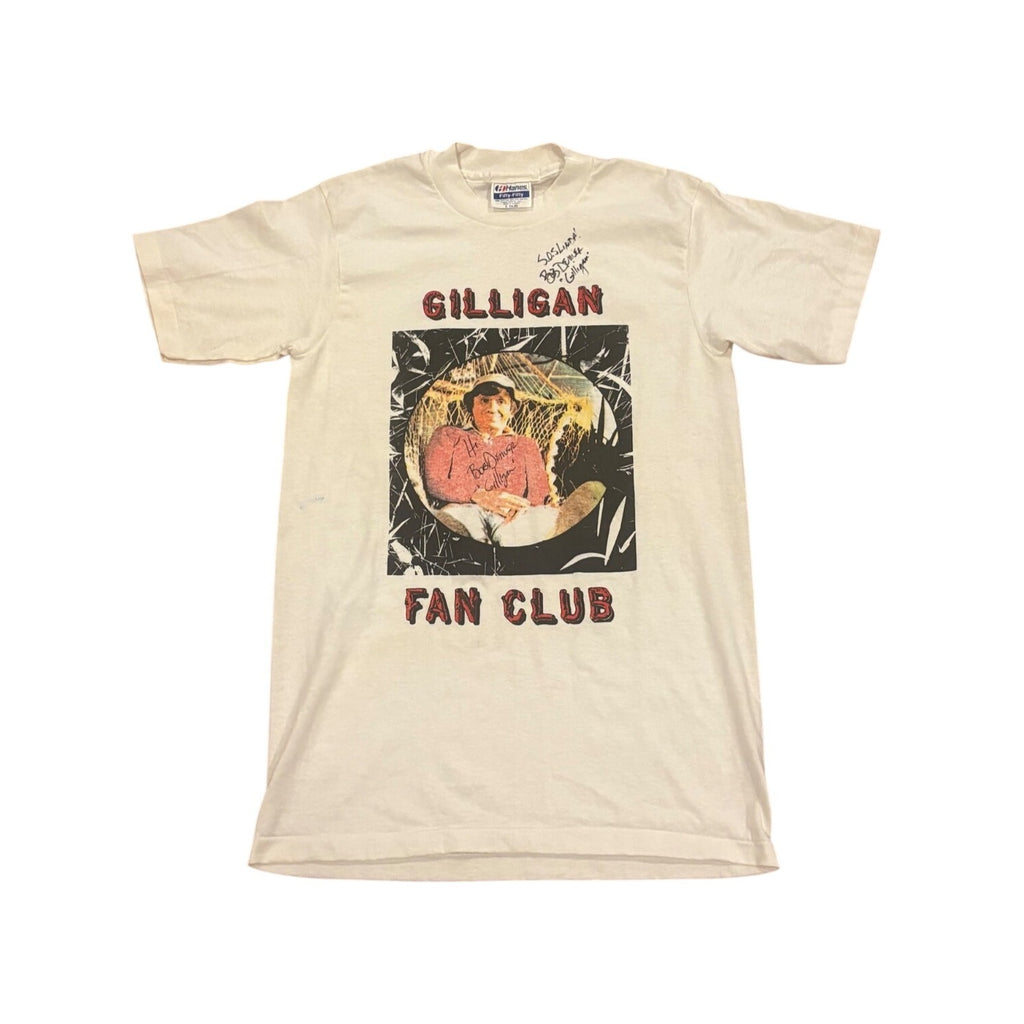 Vintage Bob Denver Original Autograph Signed Rare Gilligan Fan Club T-Shirt