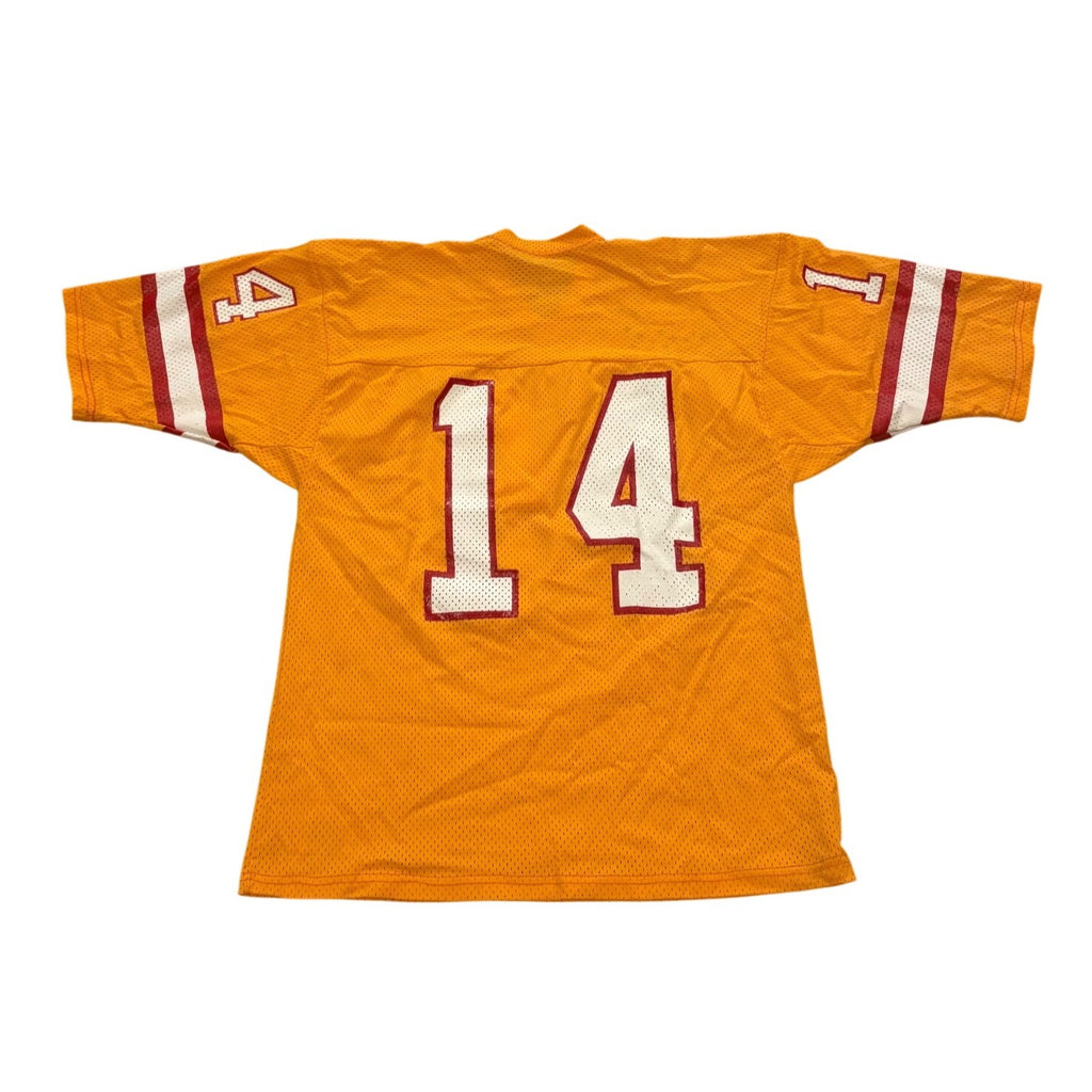 Vintage 80s Sand-Knit Tampa Bay Buccaneers Vinny Testaverde #14 NFL Jersey XL