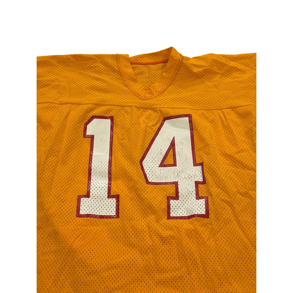 Vintage 80s Sand-Knit Tampa Bay Buccaneers Vinny Testaverde #14 NFL Jersey XL
