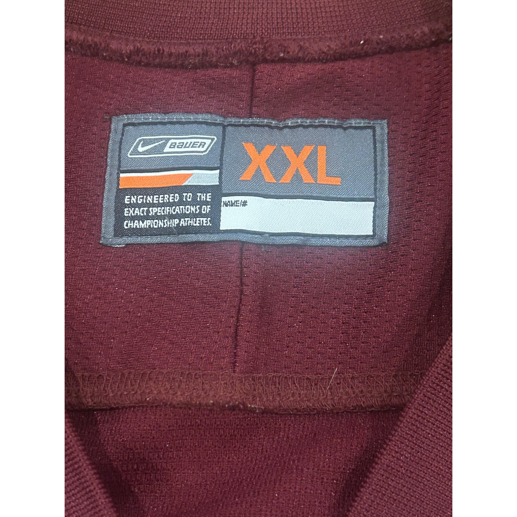 Nike Bauer Minnesota Golden Gophers Maroon NCAA Hockey Jersey Stitched Men's 2XL