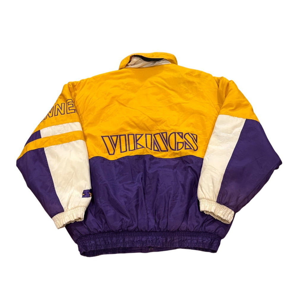 Vintage S1 by Starter Minnesota Vikings NFL Puffer Jacket Men's Medium