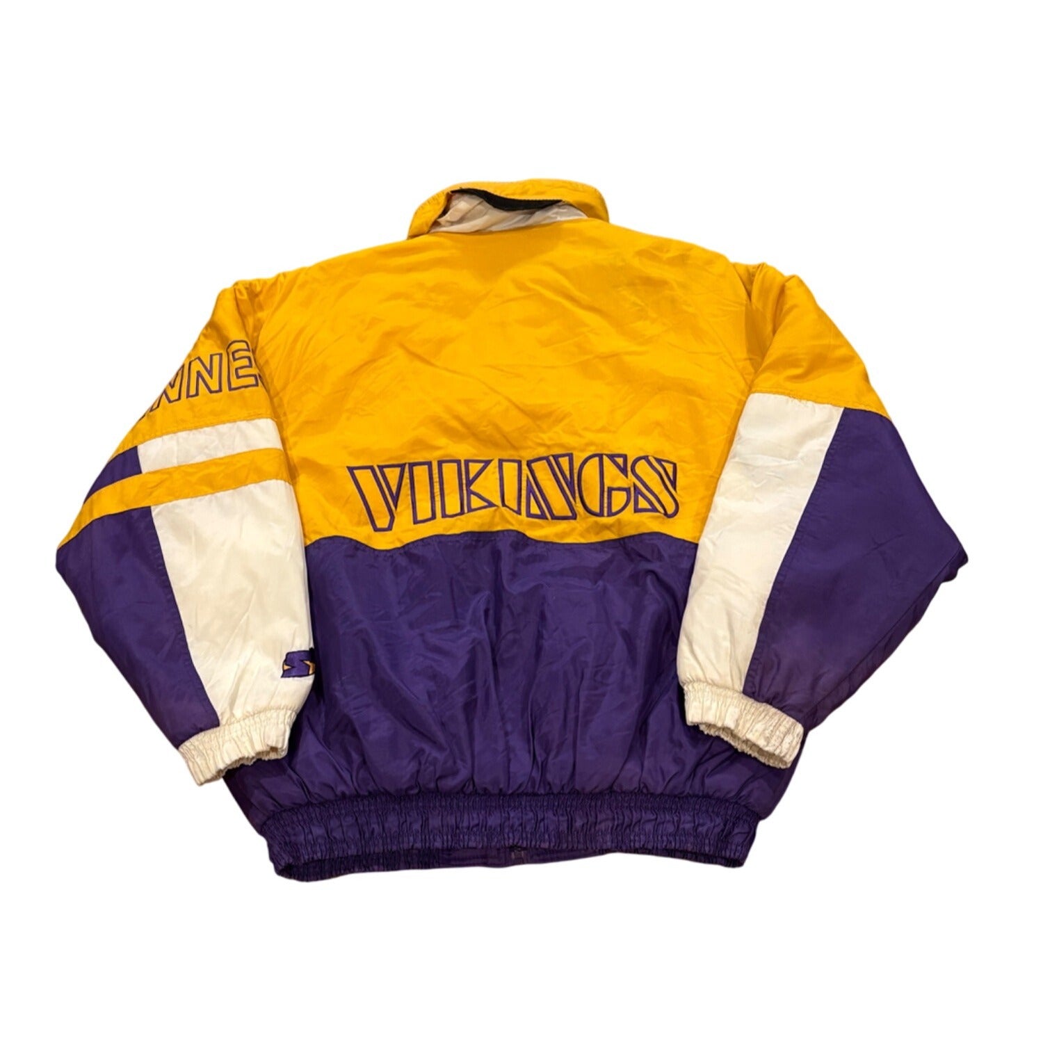Vintage S1 by Starter Minnesota Vikings NFL Puffer Jacket Men's Medium