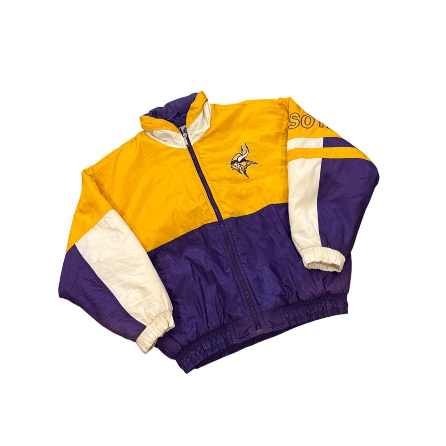 Vintage S1 by Starter Minnesota Vikings NFL Puffer Jacket Men's Medium