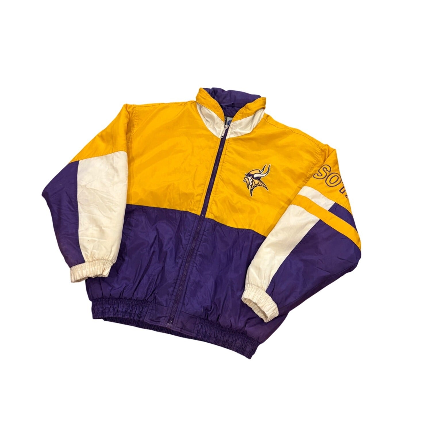 Vintage S1 by Starter Minnesota Vikings NFL Puffer Jacket Men's Medium