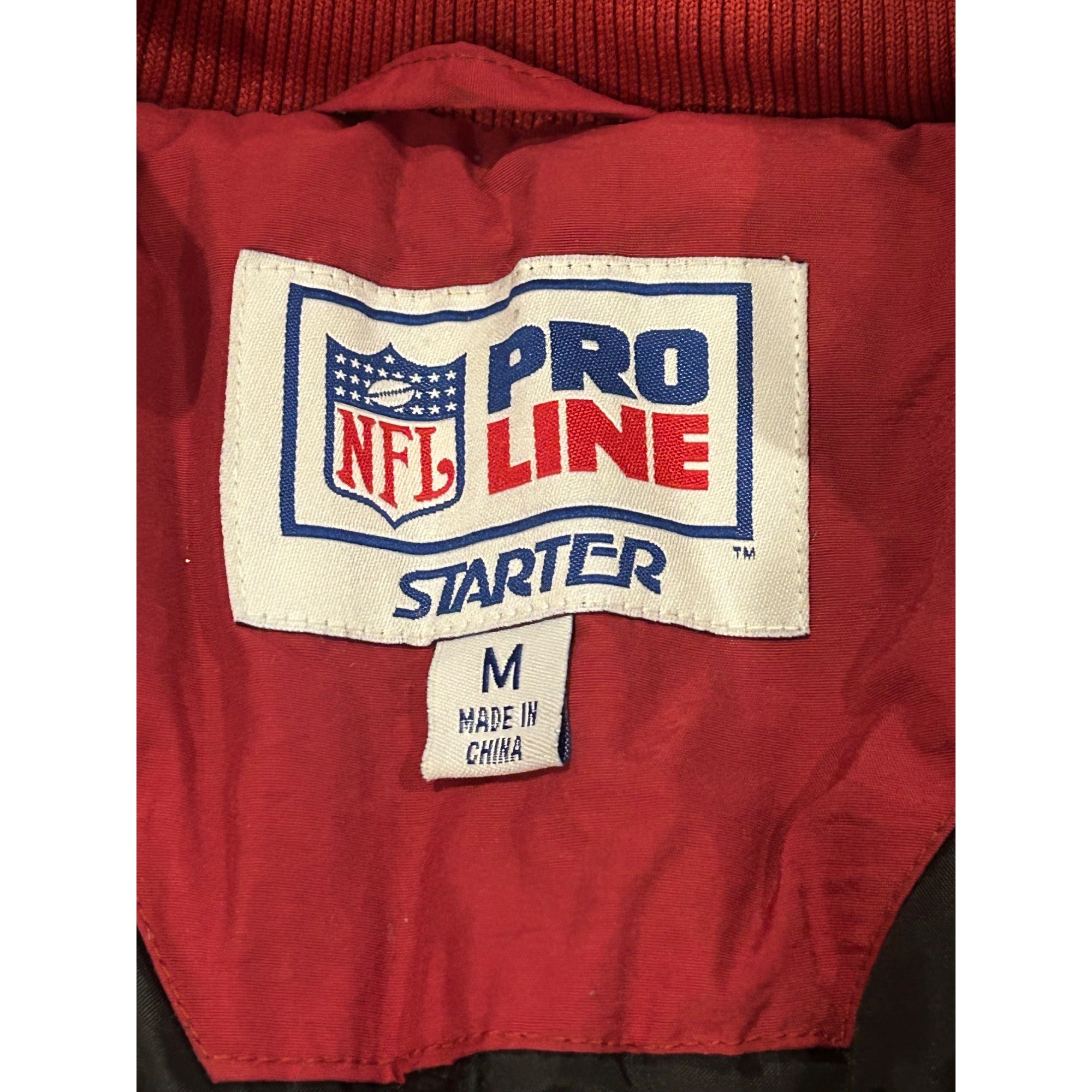 Vintage 1990's Starter San Francisco 49ers Pullover Puffer Jacket Men's Medium