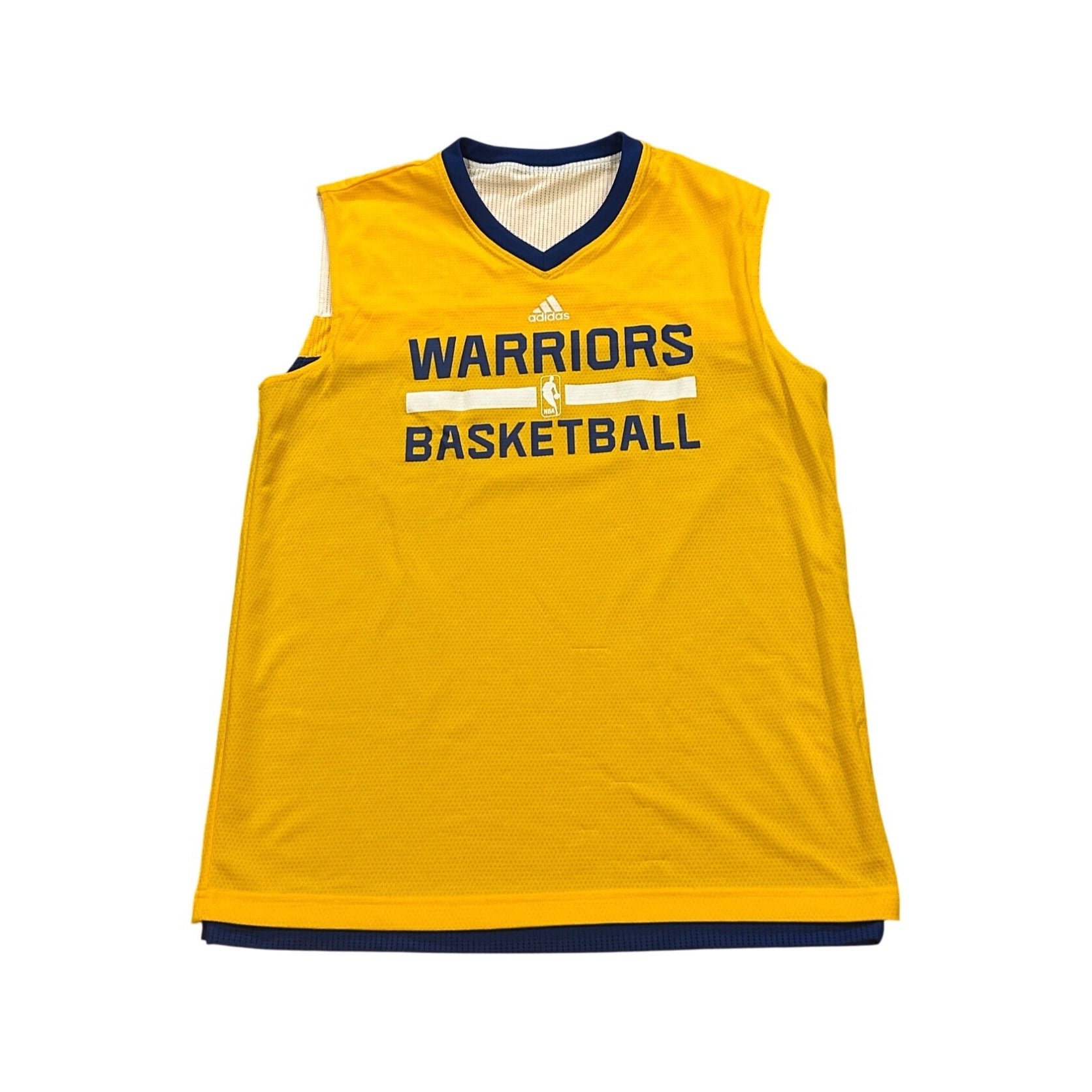 Adidas Golden State Warriors Basketball NBA Reversible Practice Jersey Medium