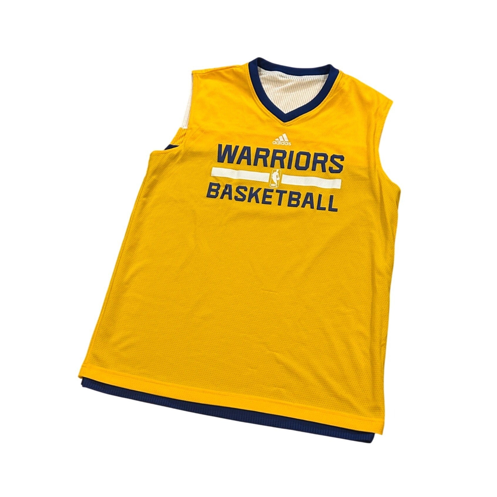 Adidas Golden State Warriors Basketball NBA Reversible Practice Jersey Medium