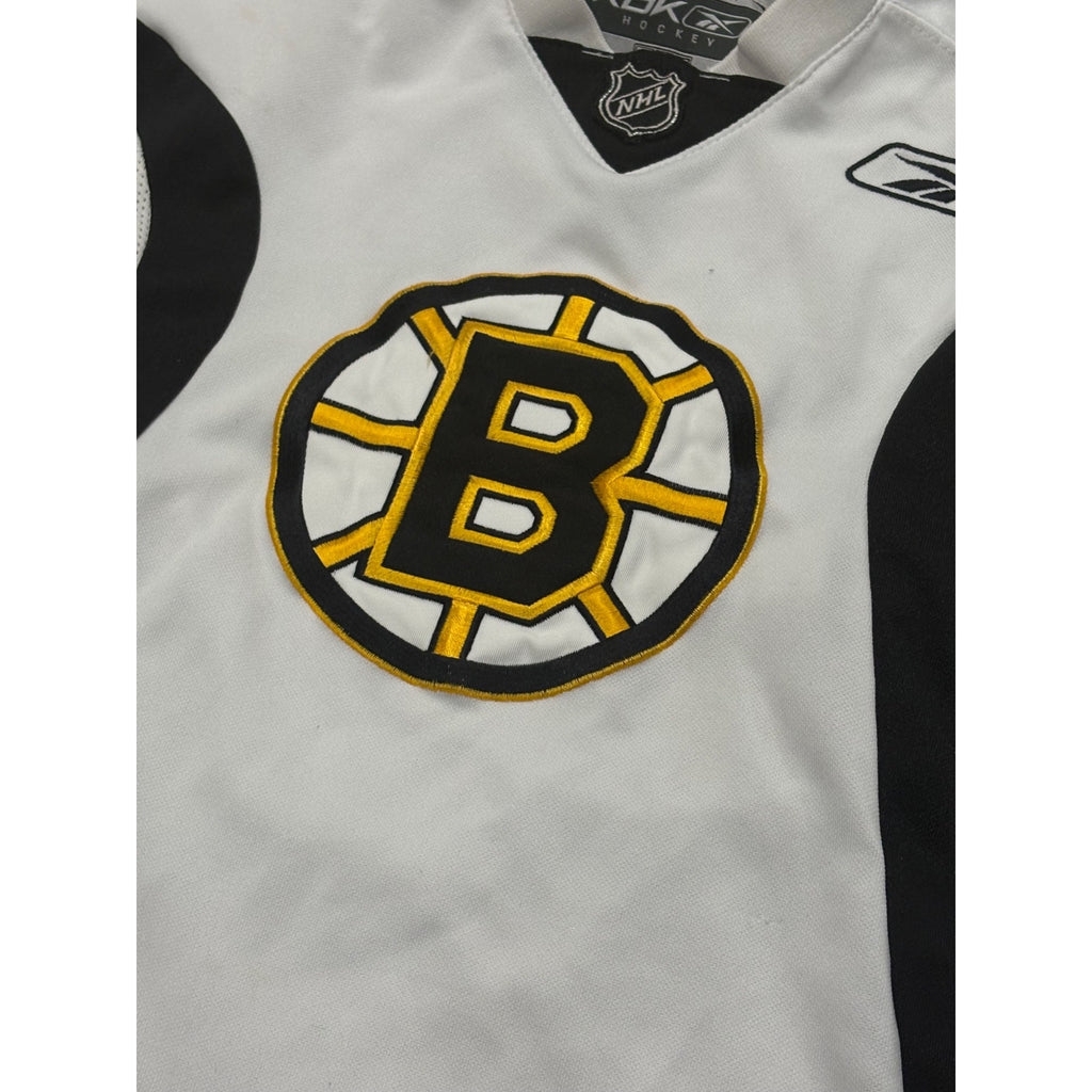 Reebok Boston Bruins Stitched White NHL Practice Jersey Youth Medium 10/12