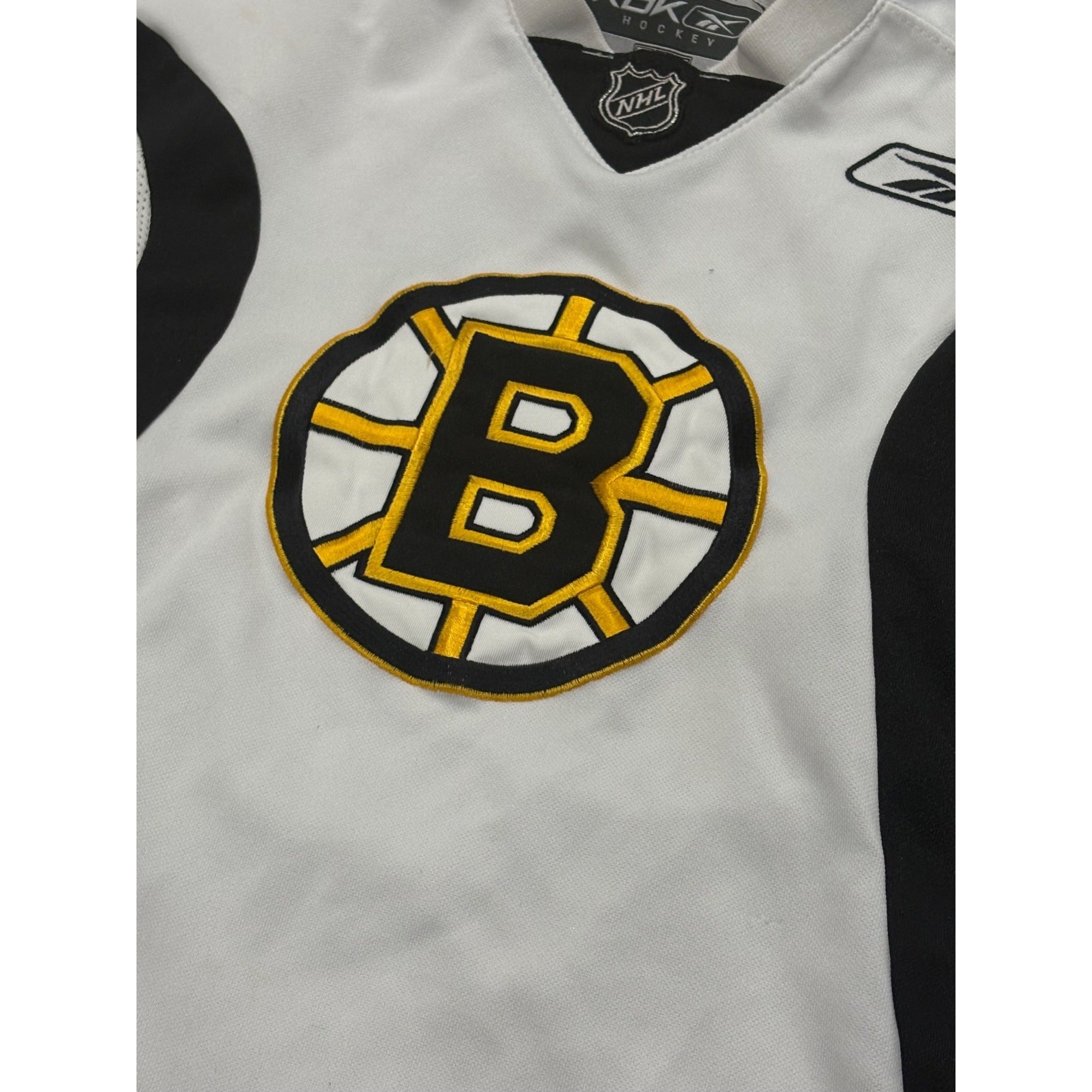 Reebok Boston Bruins Stitched White NHL Practice Jersey Youth Medium 10/12