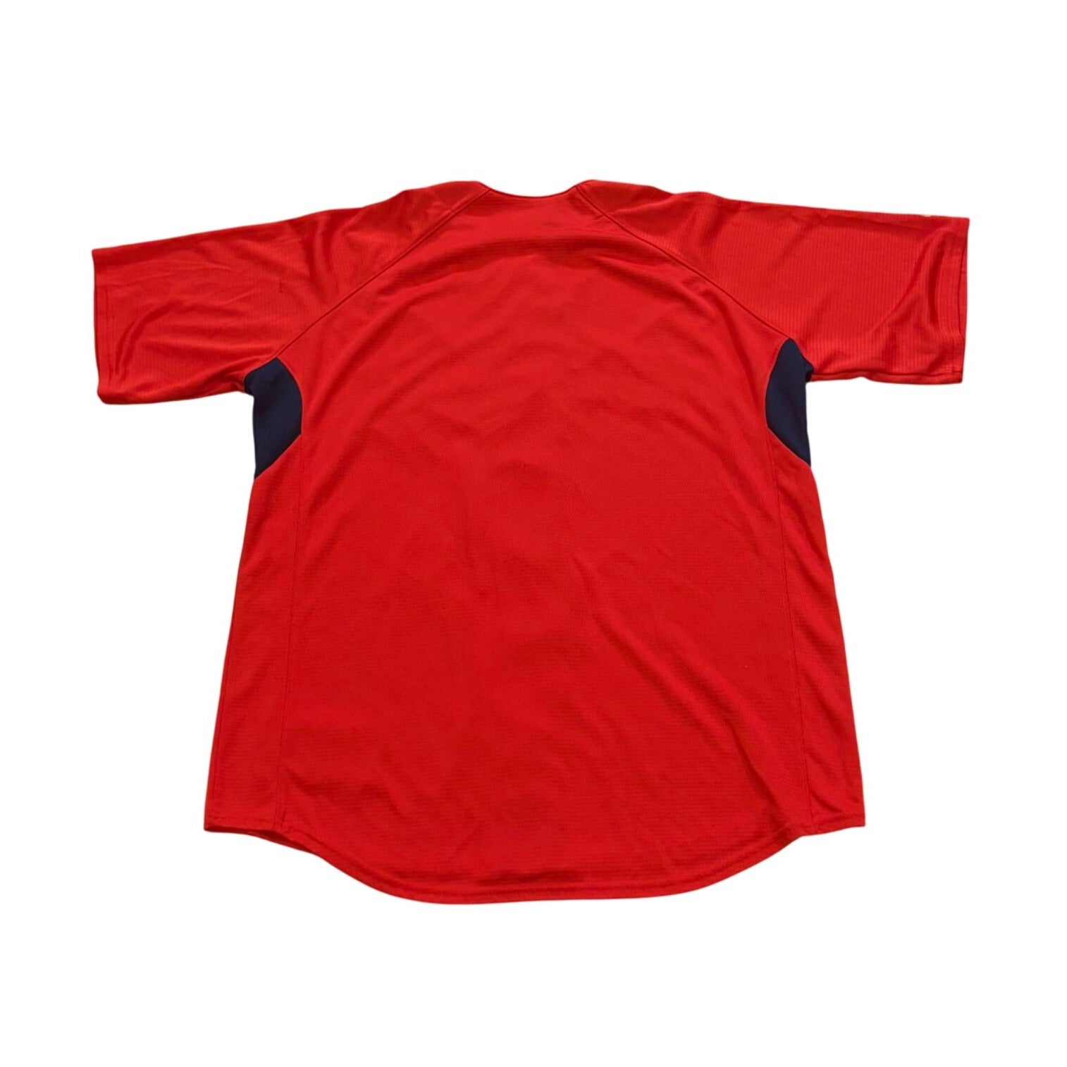 Majestic Boston Red Sox Stitched MLB Red Blank Jersey Men's Large