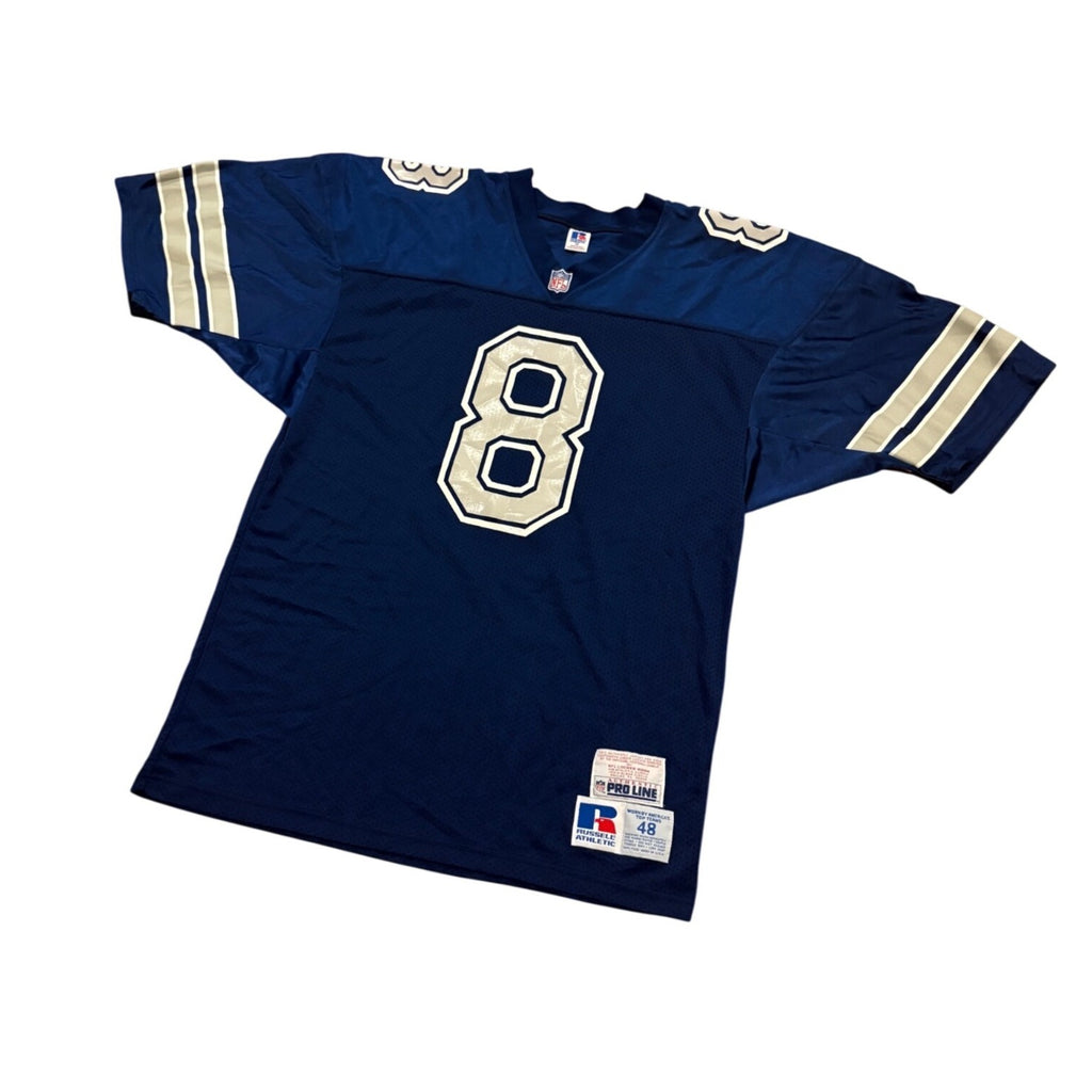 1992 Russell Athletic Dallas Cowboys Troy Aikman #8 Authentic NFL Jersey Mens 48