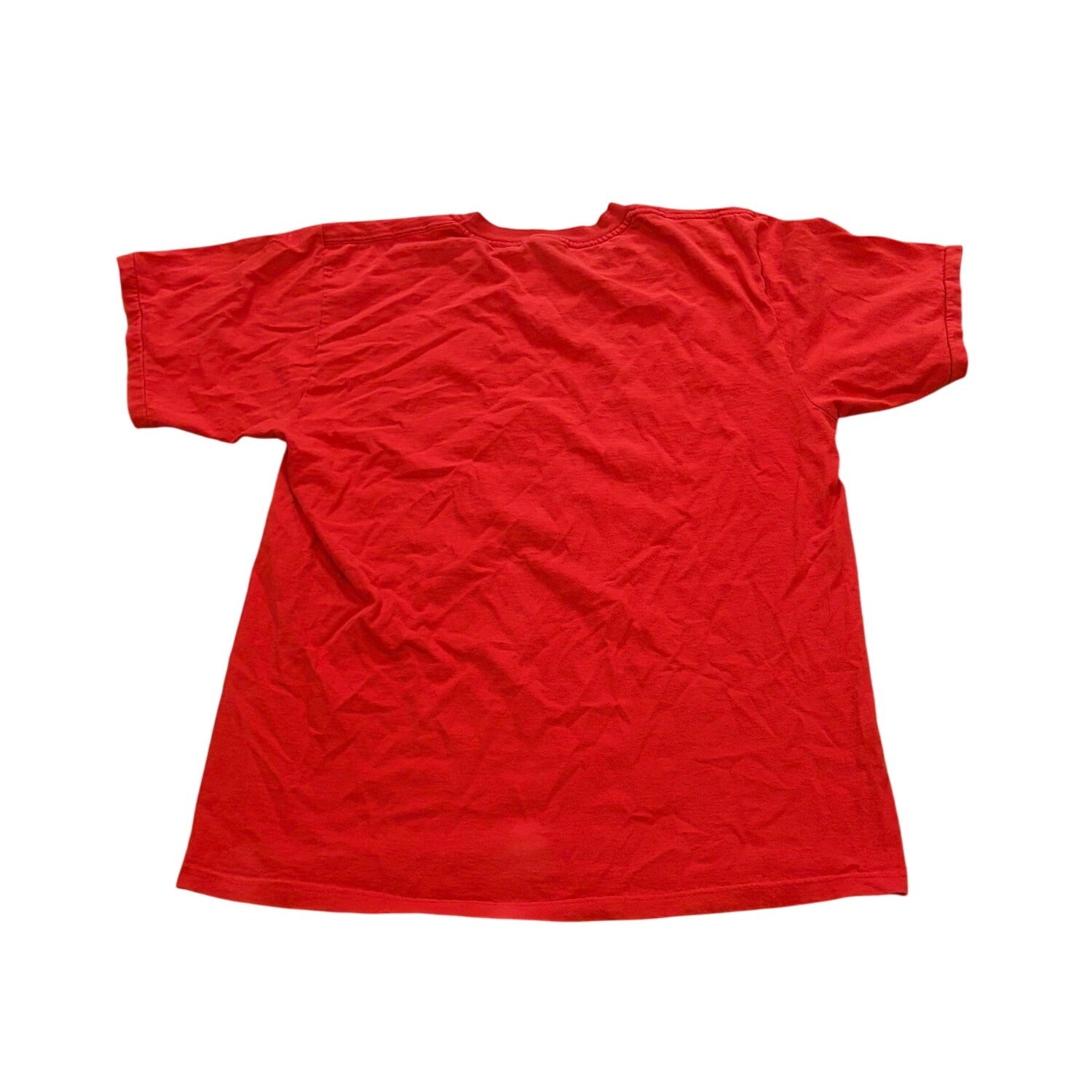 Vintage 2001 Changes Spiderman 3D Print Single Stitch T-Shirt Red Men's Large