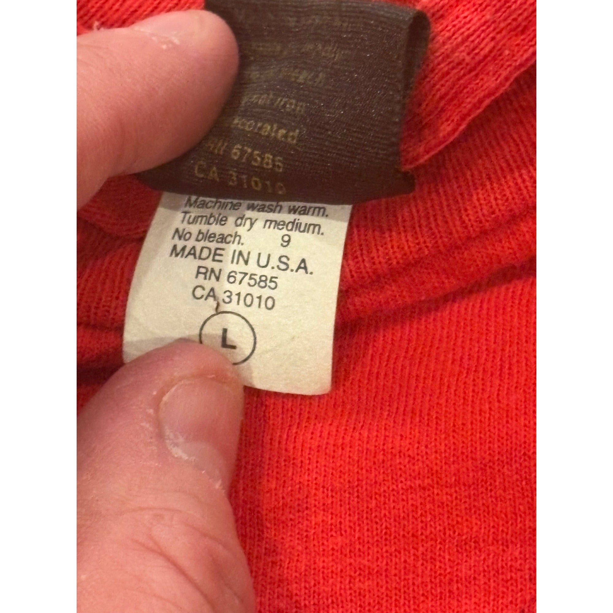 Vintage 2001 Changes Spiderman 3D Print Single Stitch T-Shirt Red Men's Large