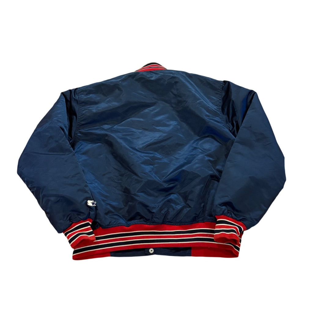 Vintage 1980's Starter Boston Red Sox MLB Satin Bomber Jacket Blue Men's 2XL