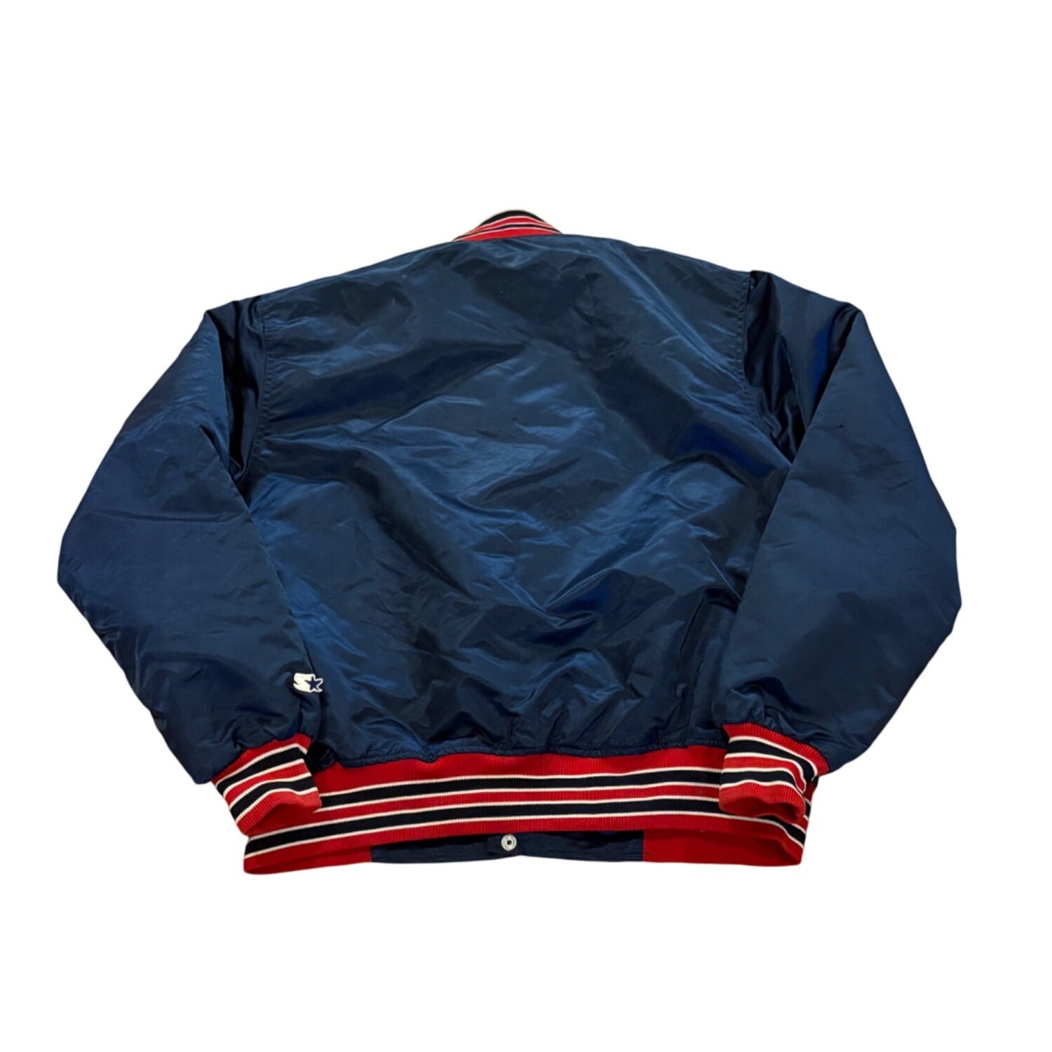 Vintage 1980's Starter Boston Red Sox MLB Satin Bomber Jacket Blue Men's 2XL