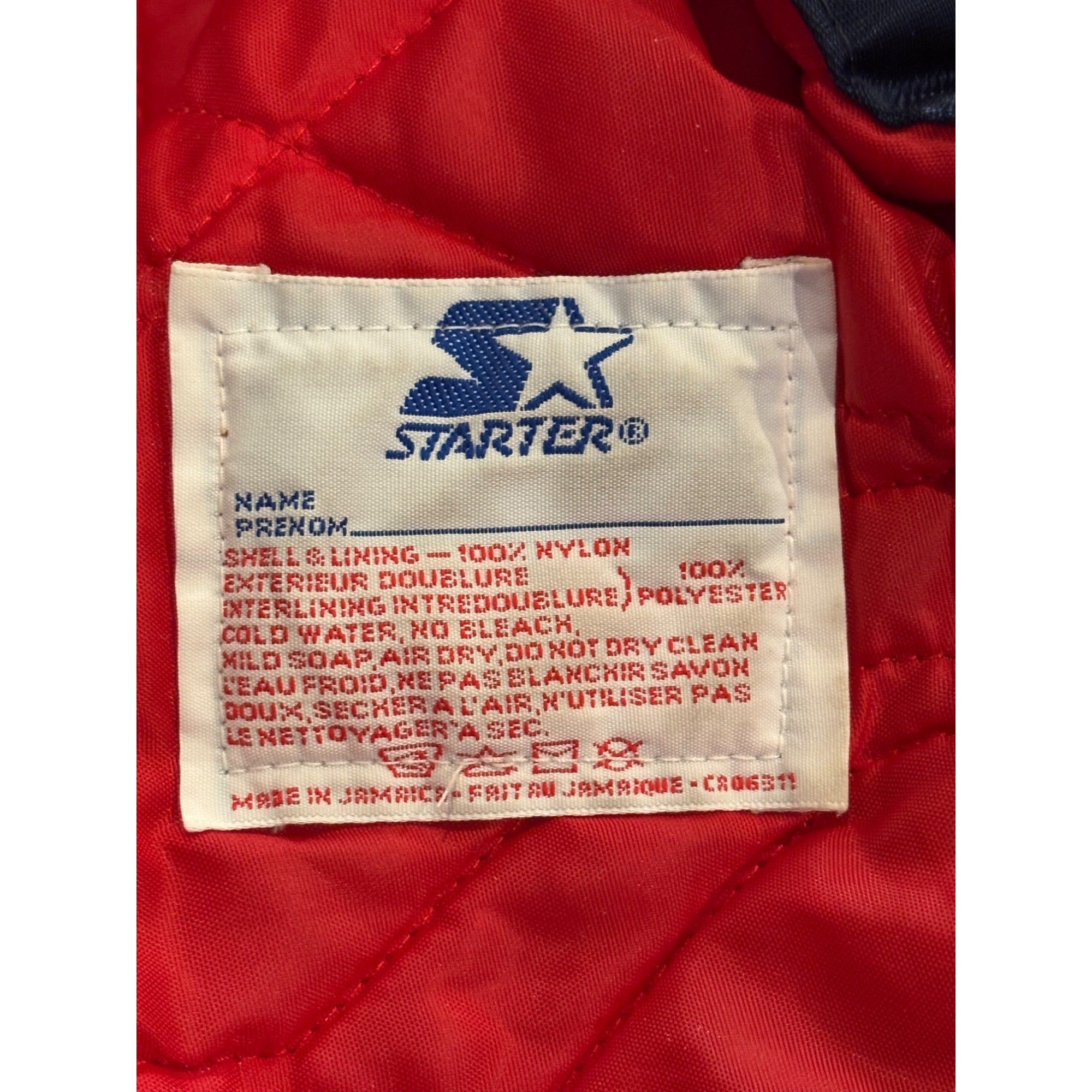 Vintage 1980's Starter Boston Red Sox MLB Satin Bomber Jacket Blue Men's 2XL