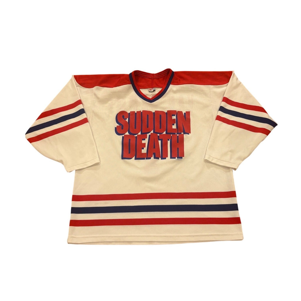 Rare 1995 CCM Sudden Death Jean-Claude Van Damme #1 Movie Promo Hockey Jersey L