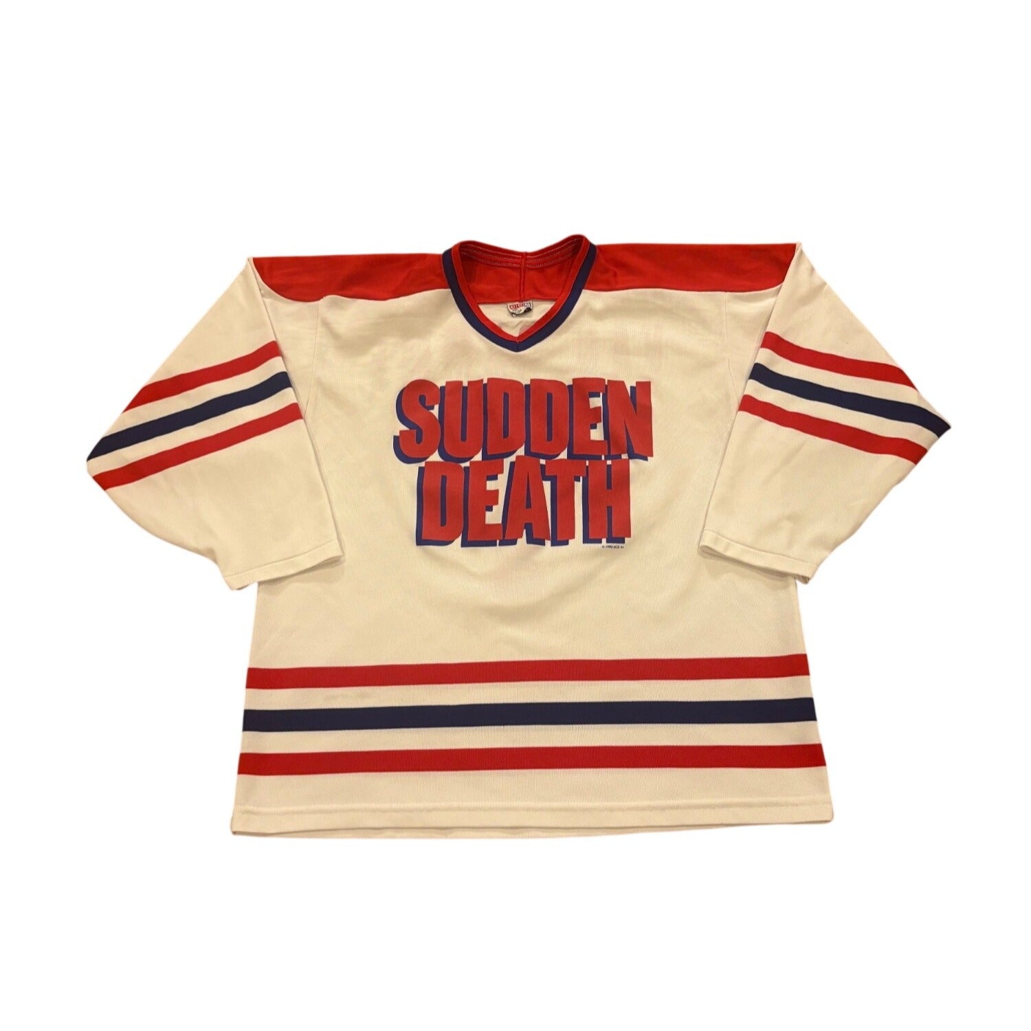 Rare 1995 CCM Sudden Death Jean-Claude Van Damme #1 Movie Promo Hockey Jersey L