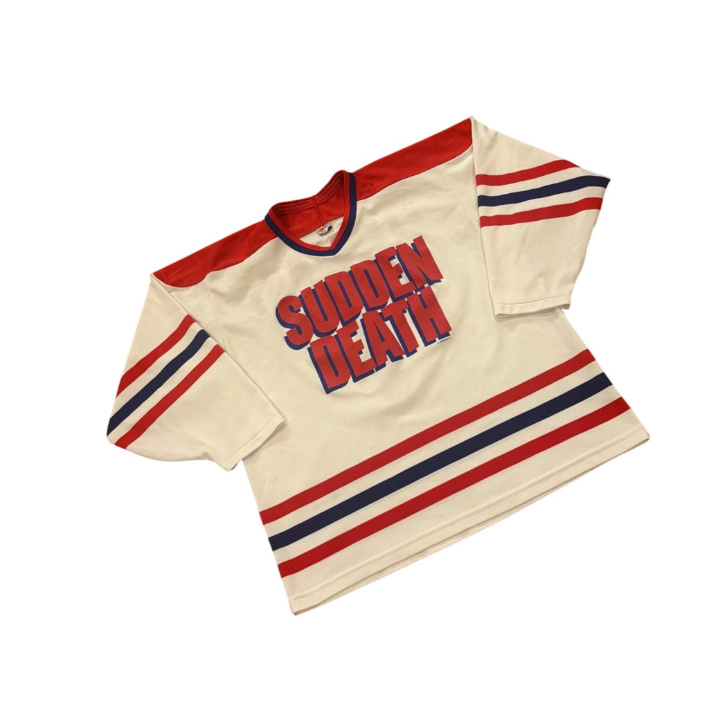 Rare 1995 CCM Sudden Death Jean-Claude Van Damme #1 Movie Promo Hockey Jersey L