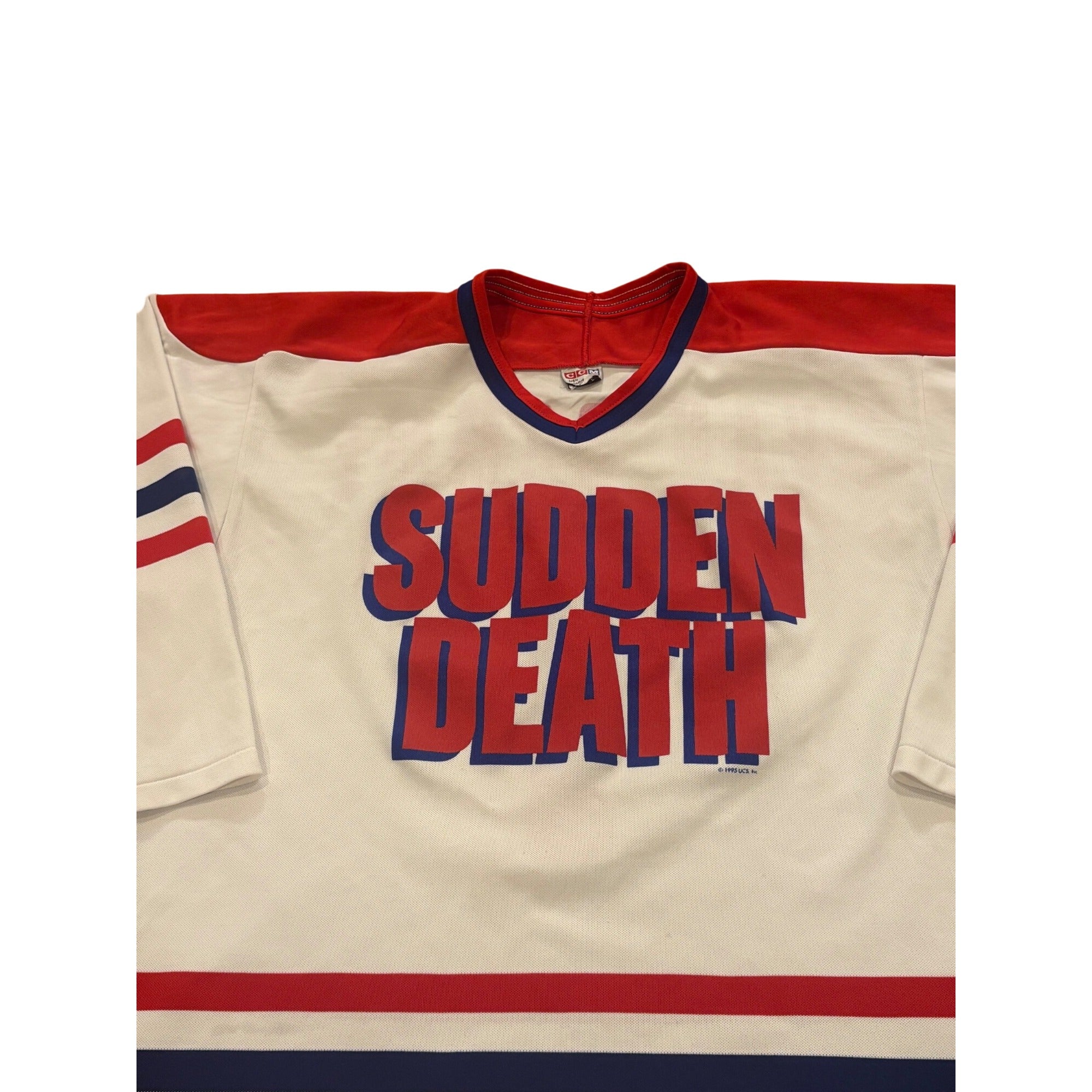 Rare 1995 CCM Sudden Death Jean-Claude Van Damme #1 Movie Promo Hockey Jersey L