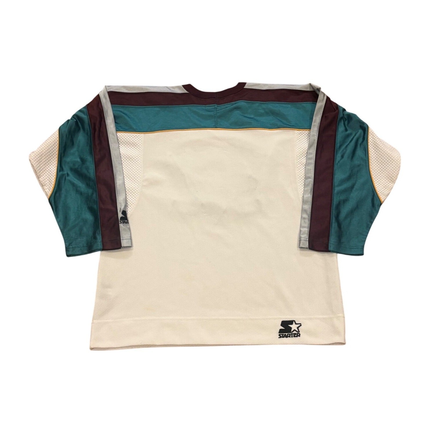 Vintage 90's Starter Anaheim Mighty Ducks NHL Hockey Third Jersey Youth L/XL