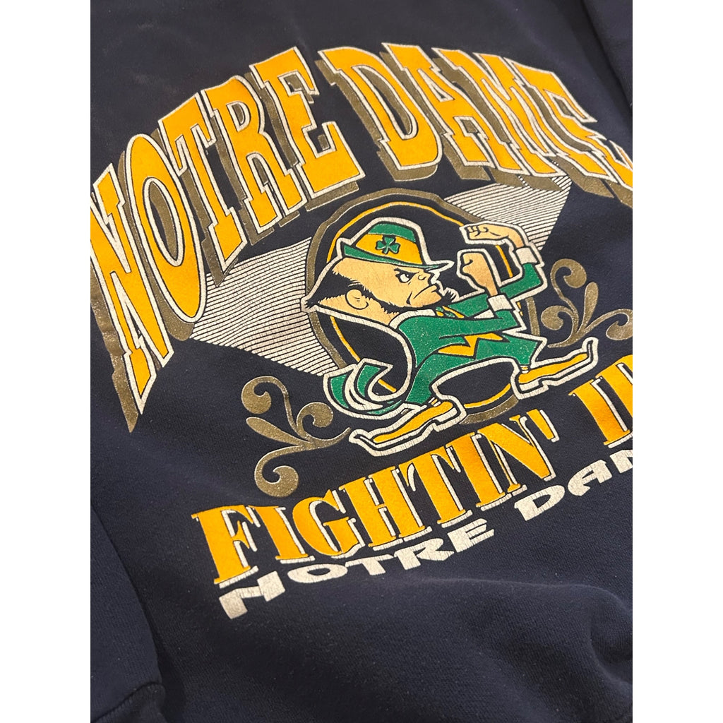 Vintage 1990's Notre Dame Fightin' Irish Blue Crewneck Sweatshirt Men's Large