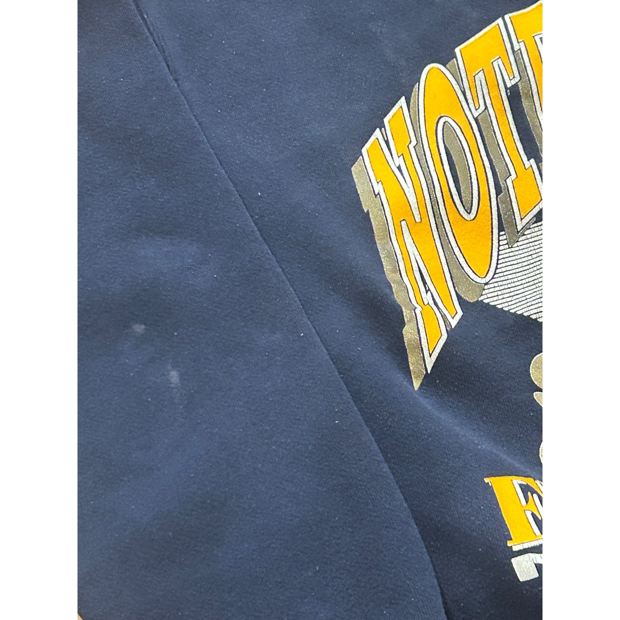 Vintage 1990's Notre Dame Fightin' Irish Blue Crewneck Sweatshirt Men's Large