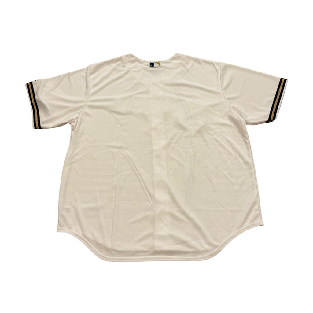 Majestic Milwaukee Brewers Cool Base MLB Baseball Jersey White Men's 2XL NEW