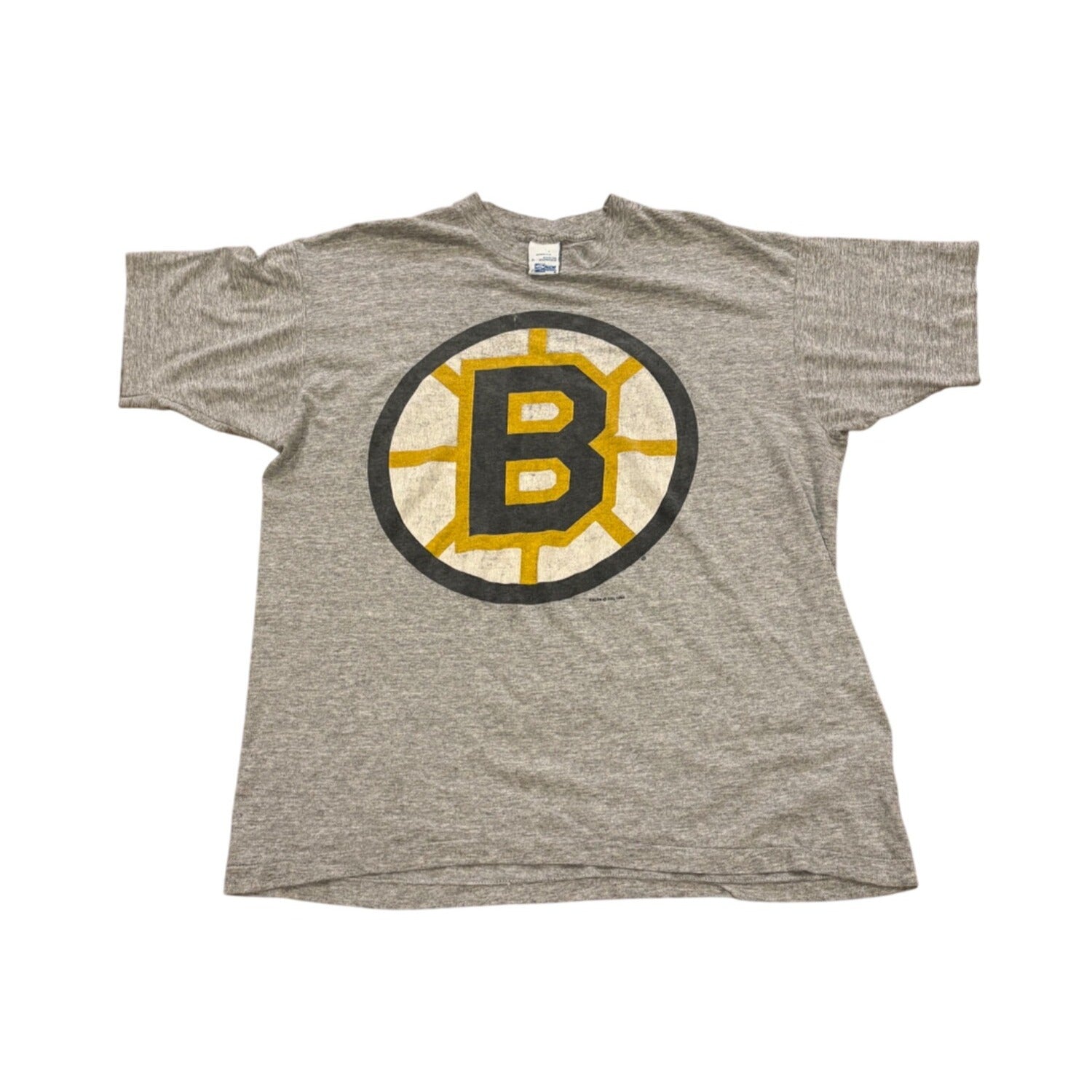 Vintage 1994 Salem Sportswear Boston Bruins Big Logo Single Stitch T-Shirt XL