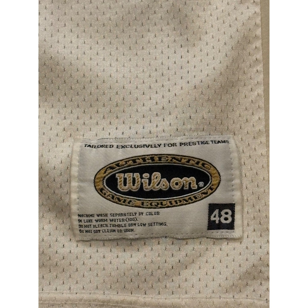 Vintage Wilson Dallas Cowboys Deion Sanders White NFL Jersey Men's Size 48