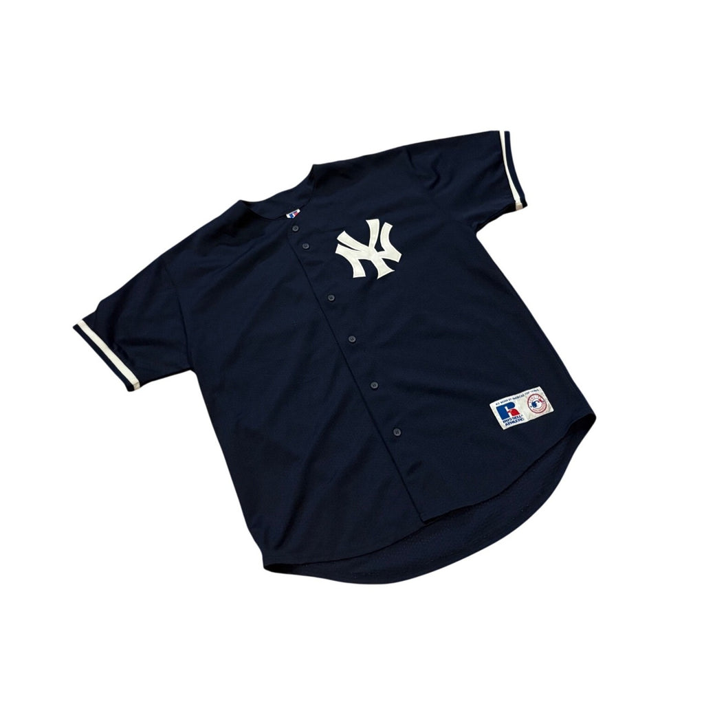Russell Athletic New York Yankees Paul O'Neill #21 Blue MLB Stitched Jersey L