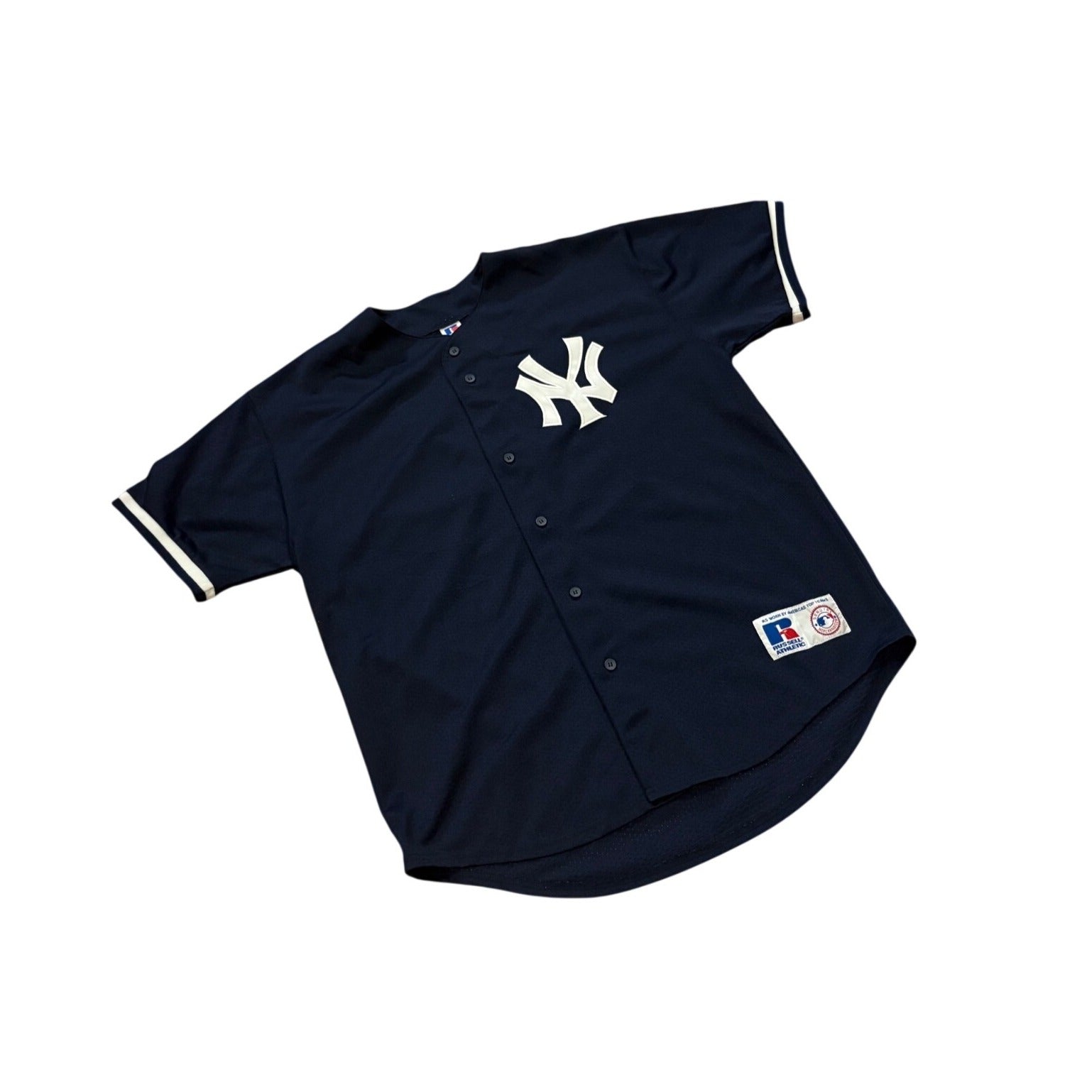 Russell Athletic New York Yankees Paul O'Neill #21 Blue MLB Stitched Jersey L