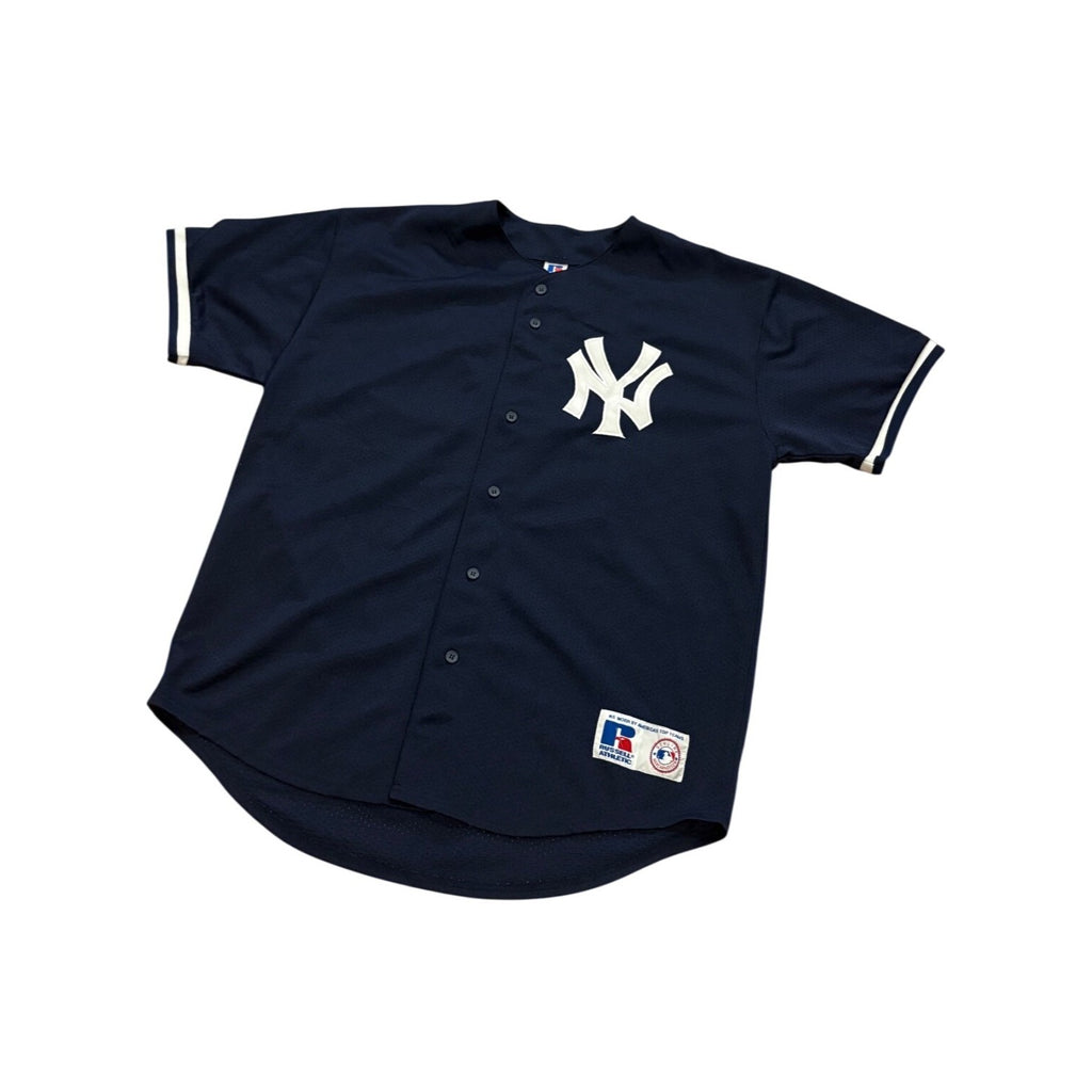 Russell Athletic New York Yankees Paul O'Neill #21 Blue MLB Stitched Jersey L