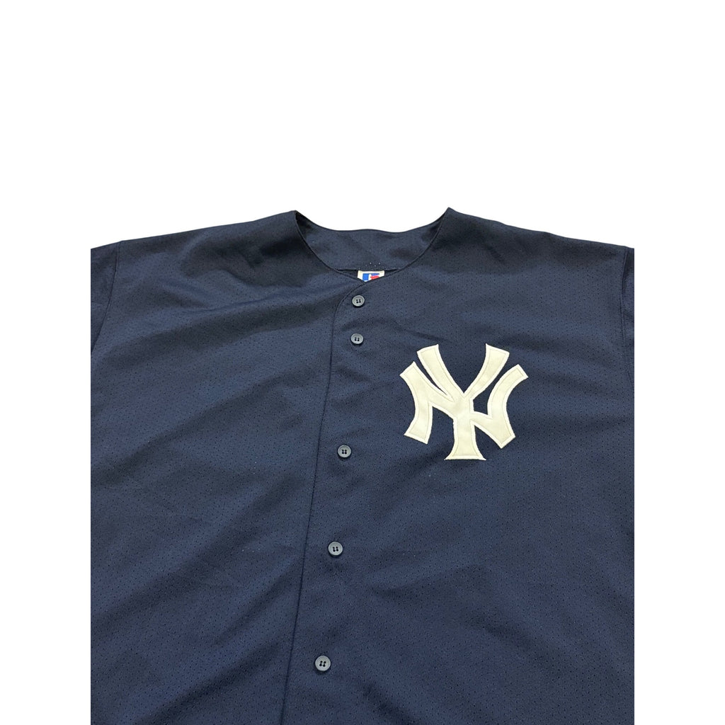 Russell Athletic New York Yankees Paul O'Neill #21 Blue MLB Stitched Jersey L