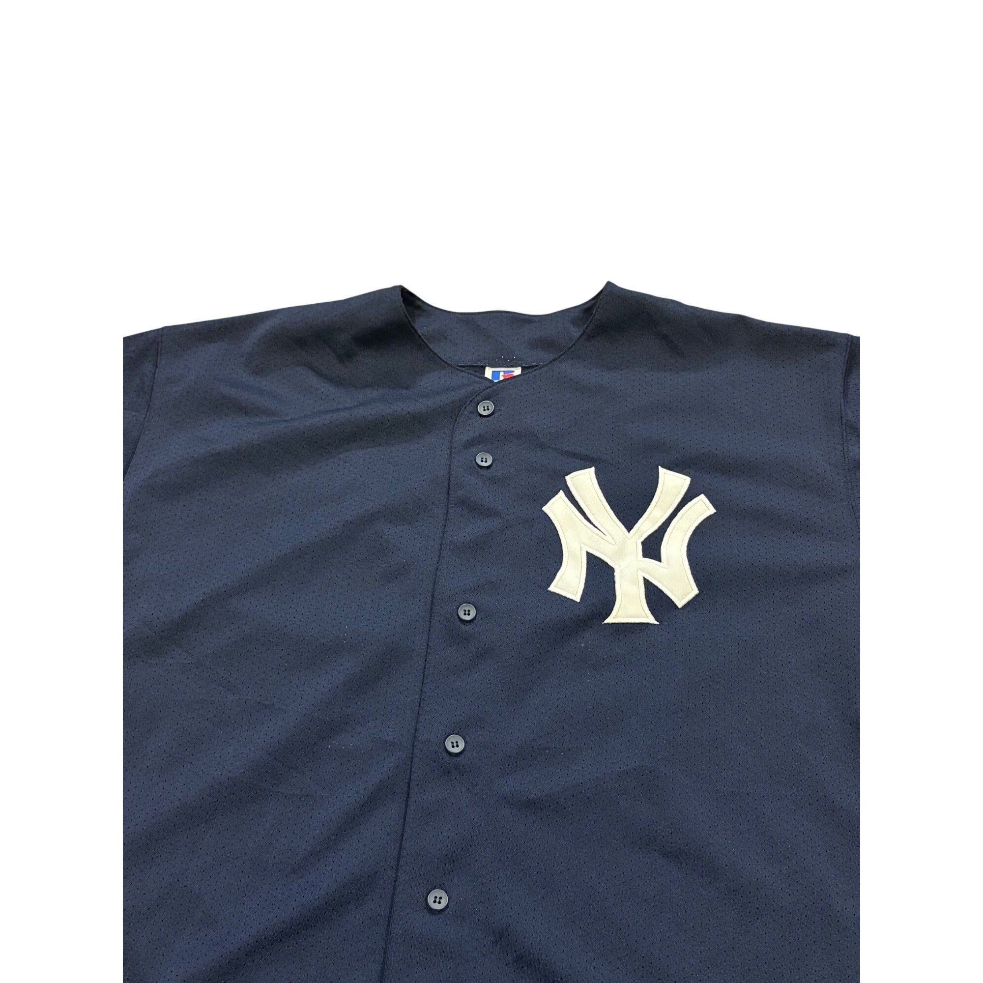 Russell Athletic New York Yankees Paul O'Neill #21 Blue MLB Stitched Jersey L