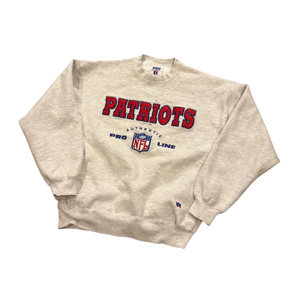 Vintage 90s Russell Athletic Pro Cotton New England Patriots Sweatshirt Large