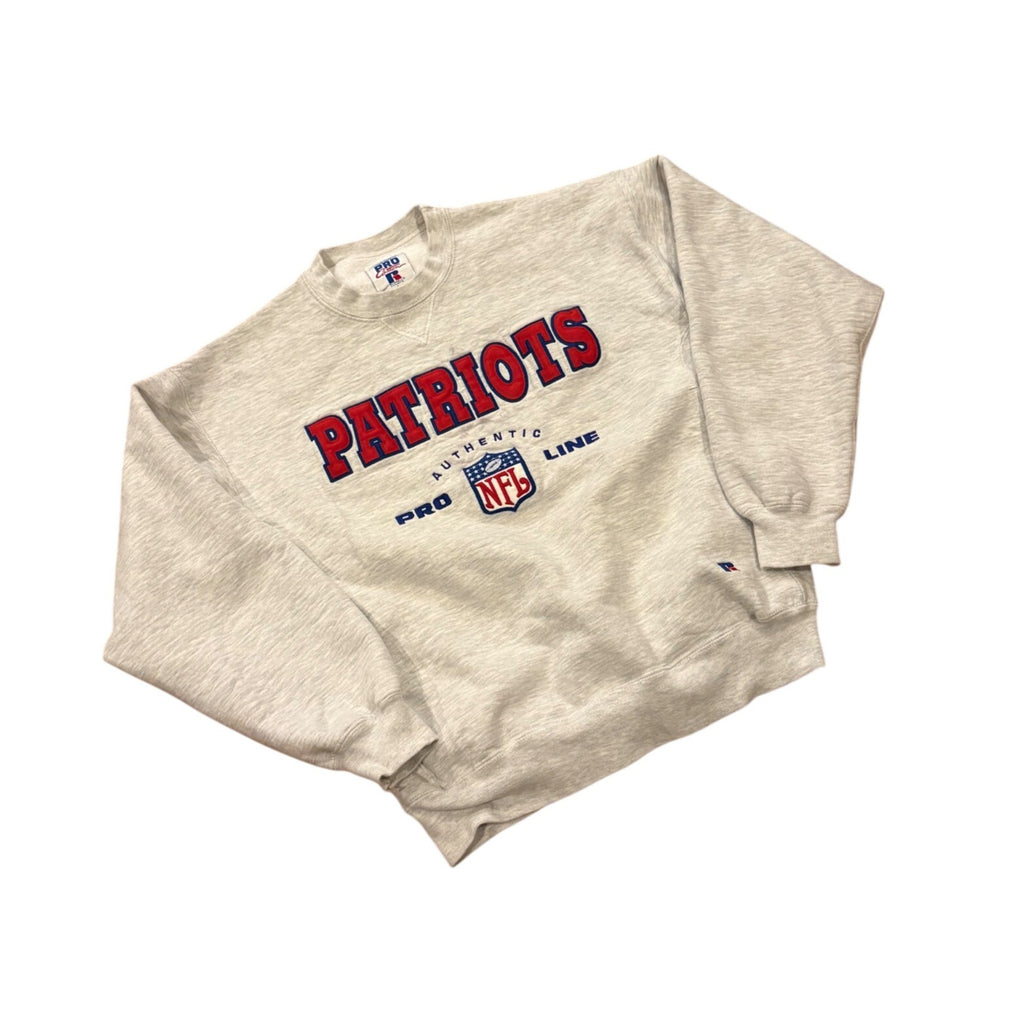 Vintage 90s Russell Athletic Pro Cotton New England Patriots Sweatshirt Large