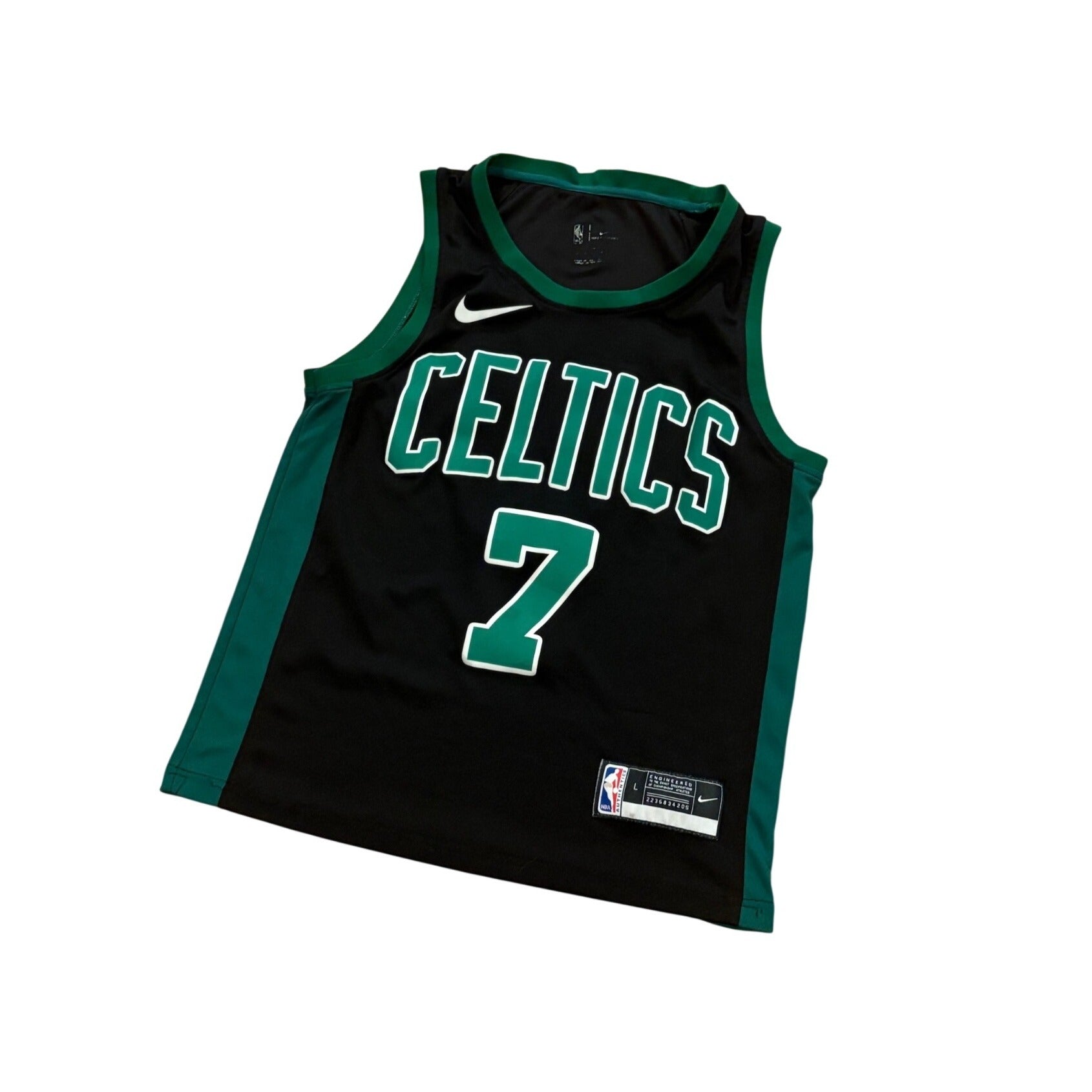 Nike Boston Celtics Jaylen Brown #7 NBA Jersey Black Youth Large
