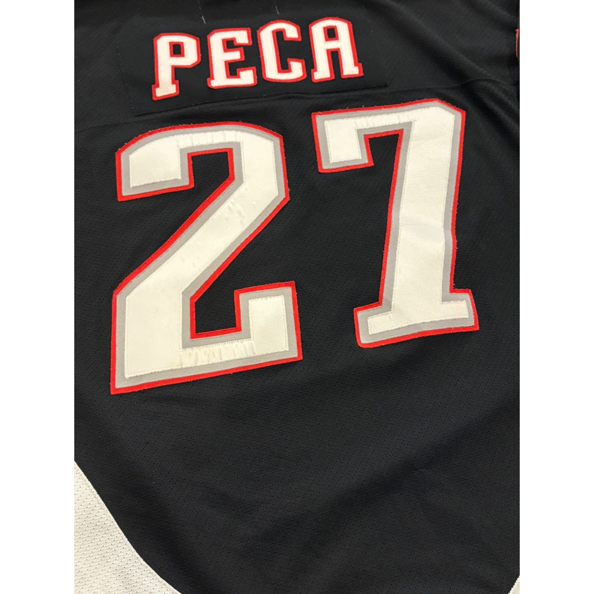 Vintage 1990's CCM Buffalo Sabres Michael Peca #27 Stitched NHL Jersey Men's L