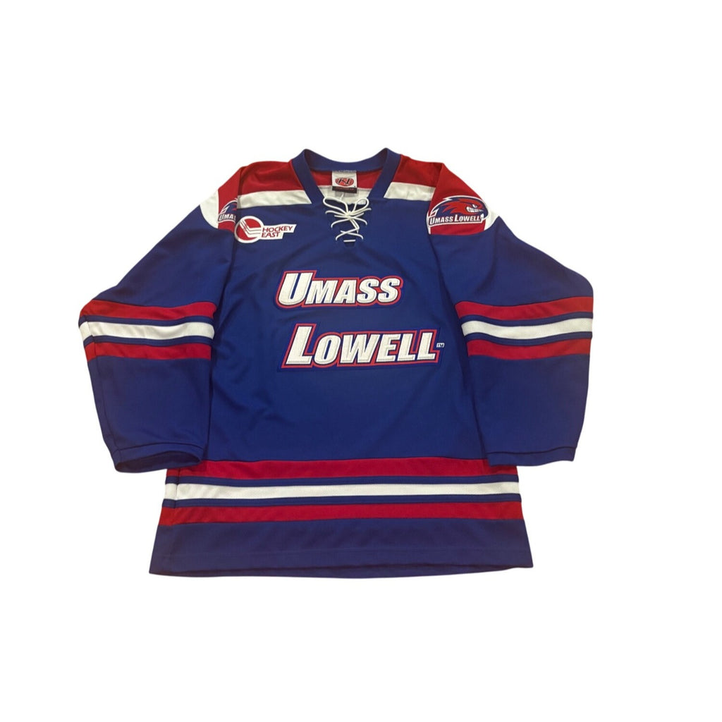 K1 Sportswear UMass Lowell River Hawks NCAA Hockey Jersey Blue Men's Medium