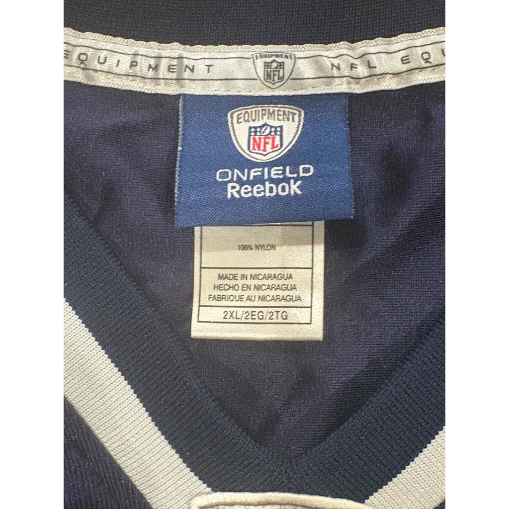 Reebok New England Patriots Tom Brady #12 Blue NFL Football Jersey Men's 2XL