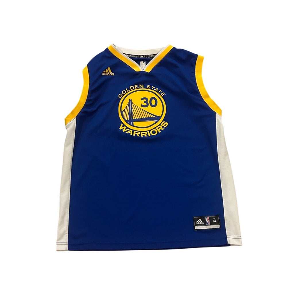 Adidas Golden State Warriors Stephen Curry #30 Blue NBA Jersey Youth XL