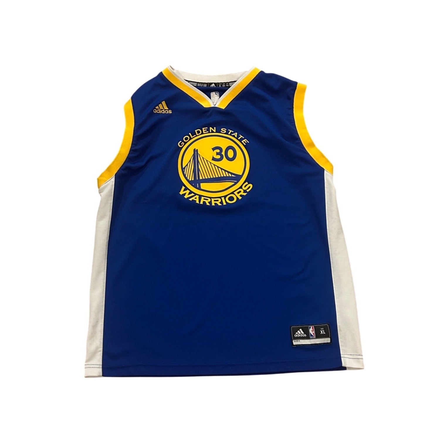 Adidas Golden State Warriors Stephen Curry #30 Blue NBA Jersey Youth XL