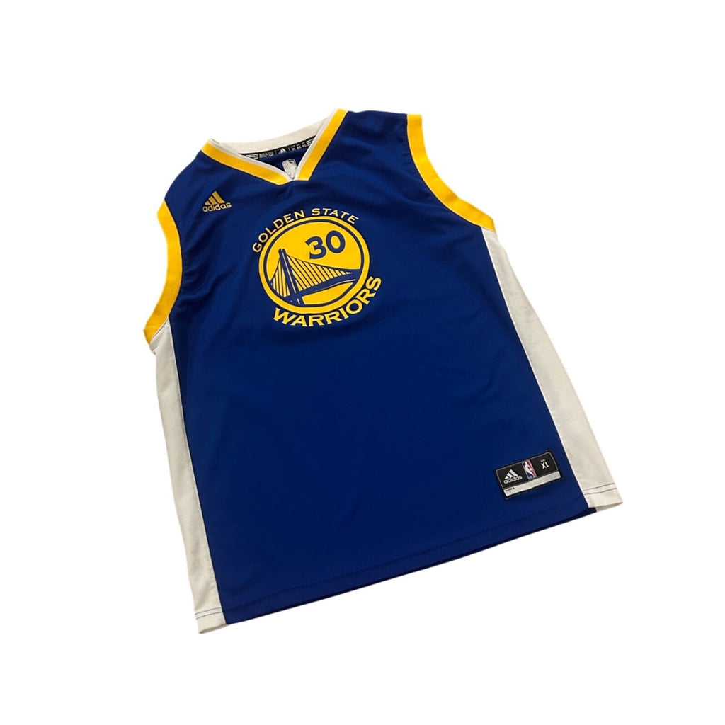 Adidas Golden State Warriors Stephen Curry #30 Blue NBA Jersey Youth XL