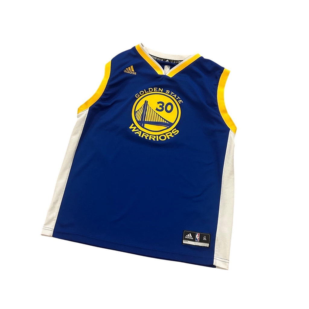 Adidas Golden State Warriors Stephen Curry #30 Blue NBA Jersey Youth XL