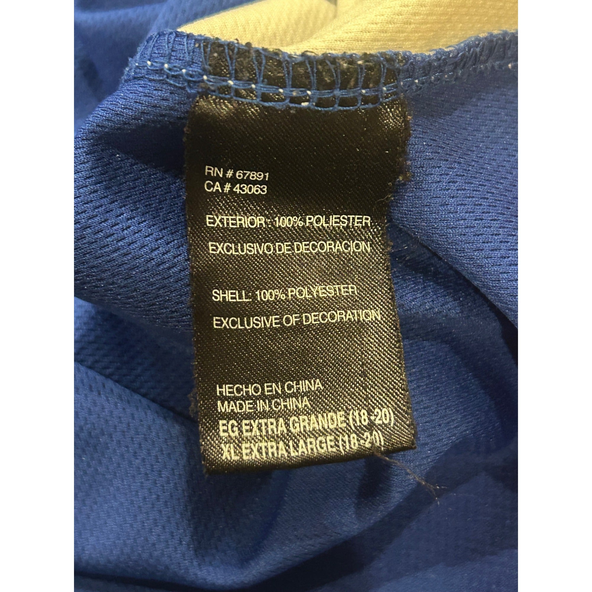 Adidas Golden State Warriors Stephen Curry #30 Blue NBA Jersey Youth XL