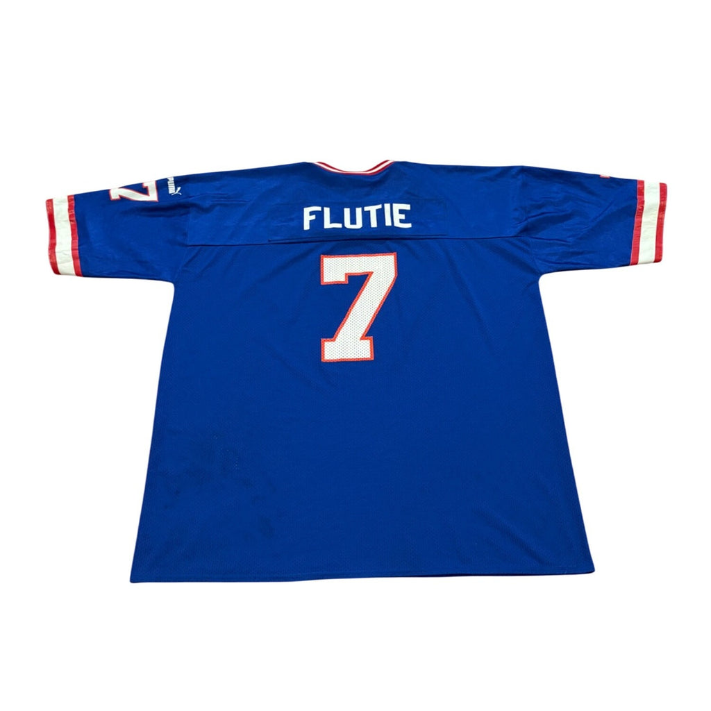 Vintage 1990's Puma Buffalo Bills Doug Flutie #7 Blue NFL Jersey Men's 2XL